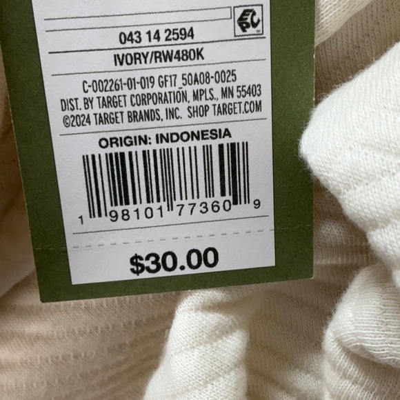 Goodfellow & Co  Men's Quilted Snap Pullover
Sweatshirt Ivory Various Sizes - Picture 8 of 13